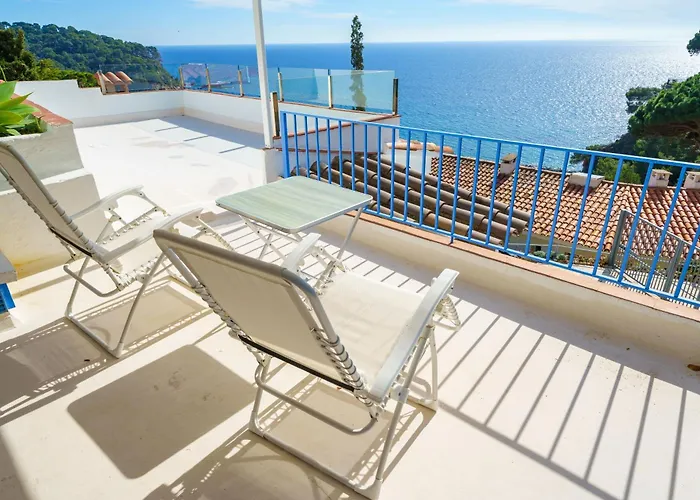 Perla Azul Lux, Vista Mar En Cala Canyelles, Aircon Appartement *