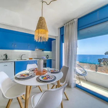 Perla Azul Lux, Vista Mar En Cala Canyelles, Aircon Daire *