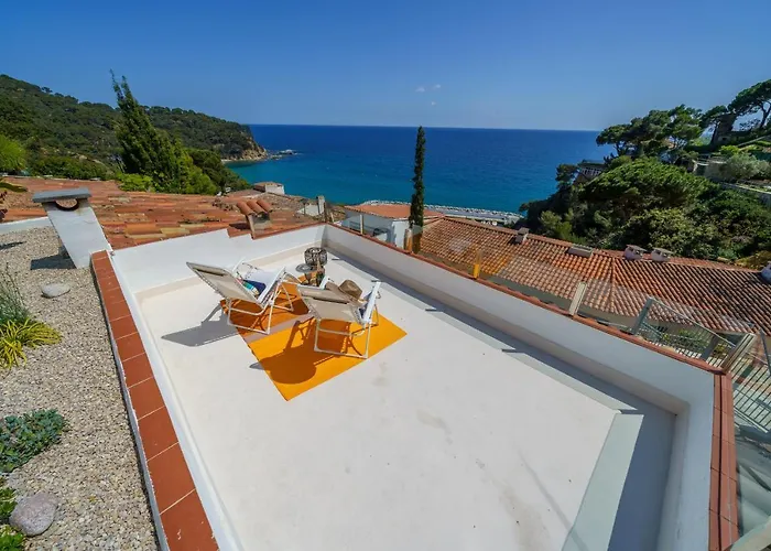 Perla Azul Lux, Vista Mar En Cala Canyelles, Aircon Apartment *