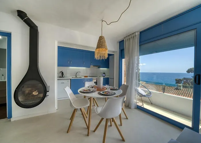 Perla Azul Lux, Vista Mar En Cala Canyelles, Aircon *