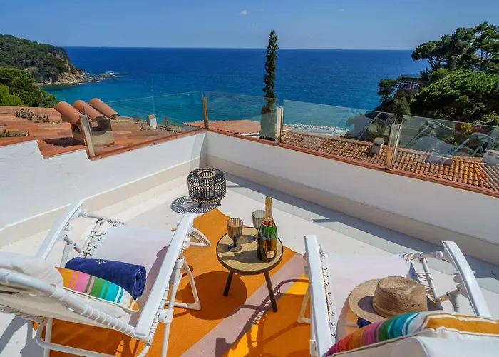 Apartment Perla Azul Lux, Vista Mar En Cala Canyelles, Aircon *