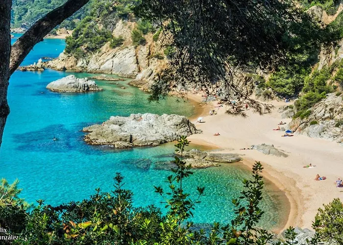 Perla Azul Lux, Vista Mar En Cala Canyelles, Aircon Apartman *