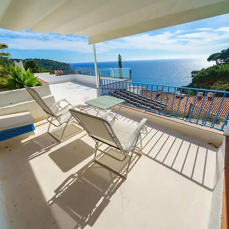 Апартаменты Perla Azul Lux, Vista Mar En Cala Canyelles, Aircon *