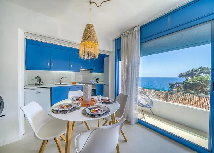 Perla Azul Lux, Vista Mar En Cala Canyelles, Aircon Апартаменты *